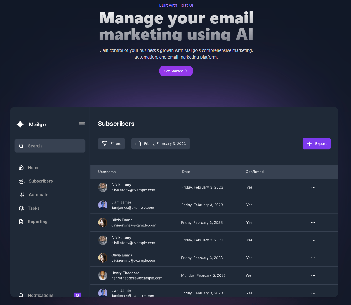 Mailgo AI Marketing project image