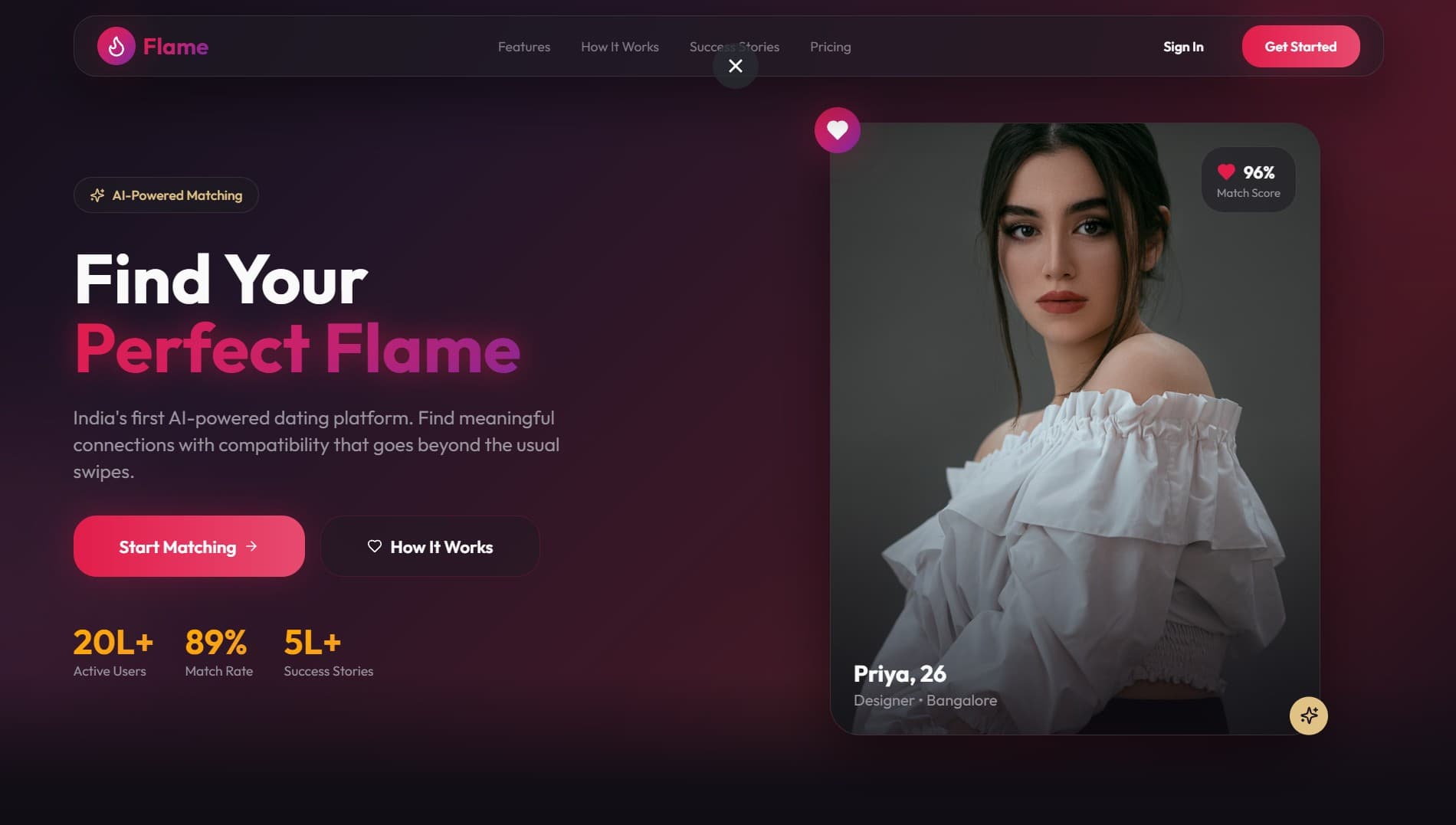 Flame: AI-Powered Matchmaking for Real Connections
